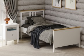 2.08.04.050.14 САГА кровать одинарная 90х200 белая/ясень в Казани - kazan.ok-mebel.com | фото 4