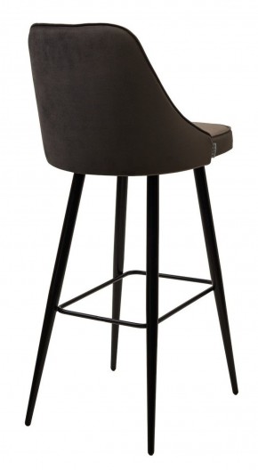 Барный стул NEPAL-BAR ГРАФИТ #14, велюр/ черный каркас (H=78cm) М-City в Казани - kazan.ok-mebel.com | фото 3