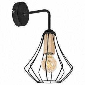 Бра Imex MD.9051 MD.9051-1-W-BK+WOOD в Казани - kazan.ok-mebel.com | фото