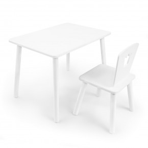 Детский комплект стол и стул «Корона» Rolti Baby (белый/белый, массив березы/мдф) в Казани - kazan.ok-mebel.com | фото