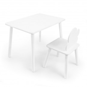 Детский комплект стол и стул «Облачко» Rolti Baby (белый/белый, массив березы/мдф) в Казани - kazan.ok-mebel.com | фото