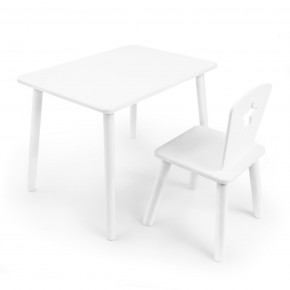 Детский комплект стол и стул «Звезда» Rolti Baby (белый/белый, массив березы/мдф) в Казани - kazan.ok-mebel.com | фото