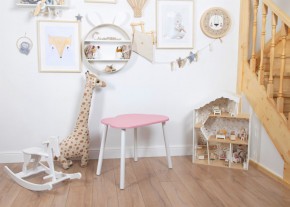 Детский стол Rolti Baby «Облачко»  (розовый/белый, массив березы/мдф) в Казани - kazan.ok-mebel.com | фото