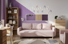 Диван-кровать Тулисия светло-розовый, ткань рогожка в Казани - kazan.ok-mebel.com | фото