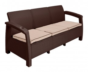 Диван Yalta Premium Sofa 3 Set (Ялта) шоколадный (+подушки под спину) в Казани - kazan.ok-mebel.com | фото 2