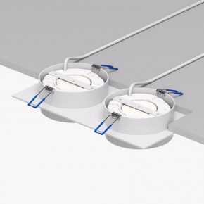 DK2092-WH Встраиваемый светильник FLAT, IP 20, до 15 Вт, GX53, LED, белый, алюминий в Казани - kazan.ok-mebel.com | фото 4