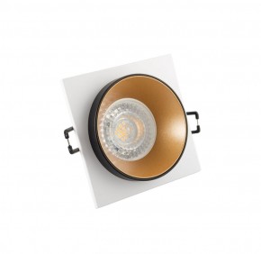 DK2402-GD Встраиваемый светильник, IP 20, 50 Вт, GU10, черный/золотой, алюминий в Казани - kazan.ok-mebel.com | фото