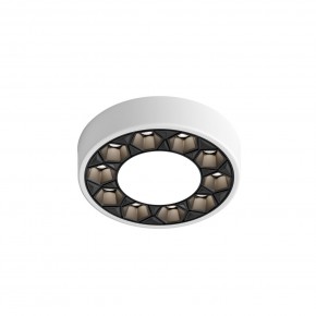 DK2440-WB Встраиваемый светильник DUAL 5+5 Вт, LED 4000K, IP 20, d90mm, белый/черный, алюминий/акрил в Казани - kazan.ok-mebel.com | фото 4