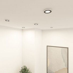 DK2441-WB Встраиваемый светильник DUAL 9+9 Вт, LED 4000K, IP 20, d120mm, белый/черный, алюминий/акрил в Казани - kazan.ok-mebel.com | фото 6