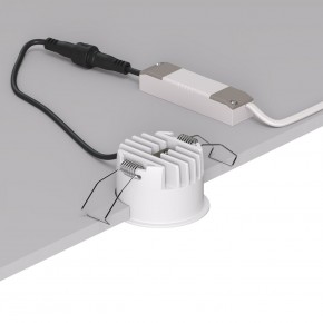 DK2510-WB Встраиваемый светильник SPACE со светодиодом d65 220V 8W 38° 4000К IP20 белый/черный алюминий в Казани - kazan.ok-mebel.com | фото 3