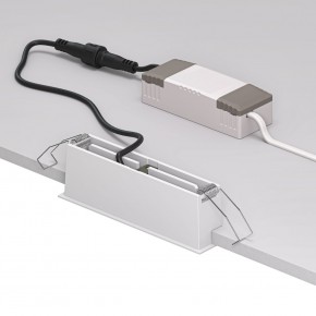 DK2514-WB Встраиваемый светильник SPACE со светодиодом L126mm 220V 10W 38° 4000К IP20 белый/черный алюминий в Казани - kazan.ok-mebel.com | фото 3