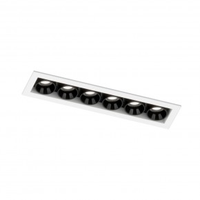 DK2514-WB Встраиваемый светильник SPACE со светодиодом L126mm 220V 10W 38° 4000К IP20 белый/черный алюминий в Казани - kazan.ok-mebel.com | фото 5