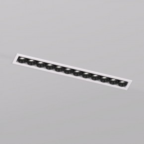 DK2515-WB Встраиваемый светильник SPACE со светодиодом L240mm 220V 20W 38° 4000К IP20 белый/черный алюминий в Казани - kazan.ok-mebel.com | фото