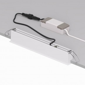 DK2515-WB Встраиваемый светильник SPACE со светодиодом L240mm 220V 20W 38° 4000К IP20 белый/черный алюминий в Казани - kazan.ok-mebel.com | фото 3