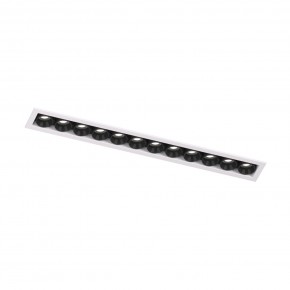 DK2515-WB Встраиваемый светильник SPACE со светодиодом L240mm 220V 20W 38° 4000К IP20 белый/черный алюминий в Казани - kazan.ok-mebel.com | фото 4