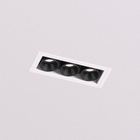 DK2530-WB Встраиваемый светильник SPACE со светодиодом под шпатлевку L69mm 220V 6W 38° 4000К IP20 белый/черный алюминий в Казани - kazan.ok-mebel.com | фото