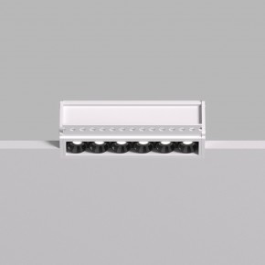 DK2531-WB Встраиваемый светильник SPACE со светодиодом под шпатлевку L126mm 220V 10W 38° 4000К IP20 белый/черный алюминий в Казани - kazan.ok-mebel.com | фото 3