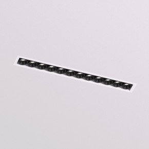 DK2532-WB Встраиваемый светильник SPACE со светодиодом под шпатлевку L240mm 220V 20W 38° 4000К IP20 белый/черный алюминий в Казани - kazan.ok-mebel.com | фото