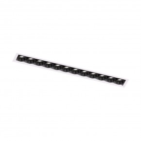 DK2532-WB Встраиваемый светильник SPACE со светодиодом под шпатлевку L240mm 220V 20W 38° 4000К IP20 белый/черный алюминий в Казани - kazan.ok-mebel.com | фото 5