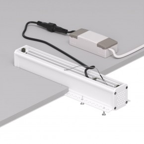DK2532-WB Встраиваемый светильник SPACE со светодиодом под шпатлевку L240mm 220V 20W 38° 4000К IP20 белый/черный алюминий в Казани - kazan.ok-mebel.com | фото 6