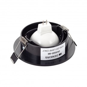 DK3020-BK Встраиваемый светильник, IP 20, 10 Вт, GU5.3, LED, черный, пластик в Казани - kazan.ok-mebel.com | фото 3
