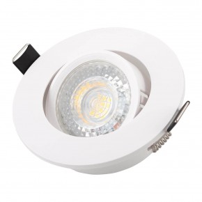 DK3020-WH Встраиваемый светильник, IP 20, 10 Вт, GU5.3, LED, белый, пластик в Казани - kazan.ok-mebel.com | фото 2