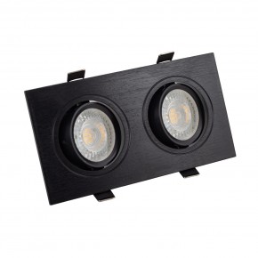 DK3022-BK Встраиваемый светильник, IP 20, 10 Вт, GU5.3, LED, черный, пластик в Казани - kazan.ok-mebel.com | фото