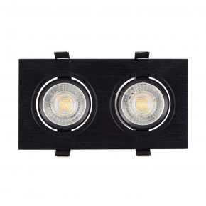 DK3022-BK Встраиваемый светильник, IP 20, 10 Вт, GU5.3, LED, черный, пластик в Казани - kazan.ok-mebel.com | фото 2