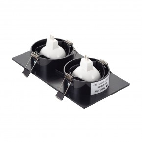 DK3022-BK Встраиваемый светильник, IP 20, 10 Вт, GU5.3, LED, черный, пластик в Казани - kazan.ok-mebel.com | фото 3