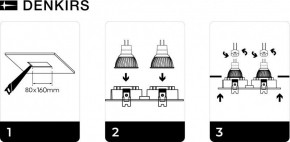DK3022-WH Встраиваемый светильник, IP 20, 10 Вт, GU5.3, LED, белый, пластик в Казани - kazan.ok-mebel.com | фото 6