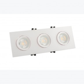 DK3023-WH Встраиваемый светильник, IP 20, 10 Вт, GU5.3, LED, белый, пластик в Казани - kazan.ok-mebel.com | фото 2