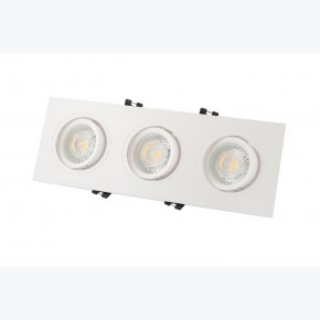 DK3023-WH Встраиваемый светильник, IP 20, 10 Вт, GU5.3, LED, белый, пластик в Казани - kazan.ok-mebel.com | фото 3
