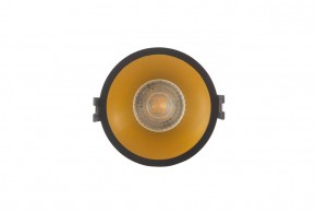 DK3026-BG Встраиваемый светильник, IP 20, 10 Вт, GU5.3, LED, черный/золотой, пластик в Казани - kazan.ok-mebel.com | фото