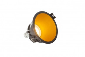 DK3026-BG Встраиваемый светильник, IP 20, 10 Вт, GU5.3, LED, черный/золотой, пластик в Казани - kazan.ok-mebel.com | фото 3
