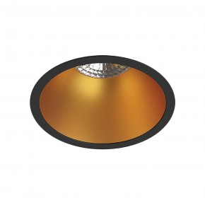 DK3026-BG Встраиваемый светильник, IP 20, 10 Вт, GU5.3, LED, черный/золотой, пластик в Казани - kazan.ok-mebel.com | фото