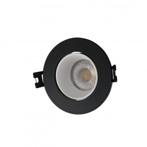 DK3061-BK+WH Встраиваемый светильник, IP 20, 10 Вт, GU5.3, LED, черный/белый, пластик в Казани - kazan.ok-mebel.com | фото