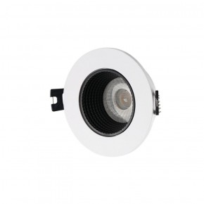 DK3061-WH+BK Встраиваемый светильник, IP 20, 10 Вт, GU5.3, LED, белый/черный, пластик в Казани - kazan.ok-mebel.com | фото
