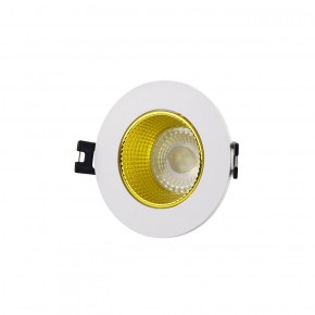 DK3061-WH+YE Встраиваемый светильник, IP 20, 10 Вт, GU5.3, LED, белый/желтый, пластик в Казани - kazan.ok-mebel.com | фото