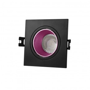 DK3071-BK+PI Встраиваемый светильник, IP 20, 10 Вт, GU5.3, LED, черный/розовый, пластик в Казани - kazan.ok-mebel.com | фото