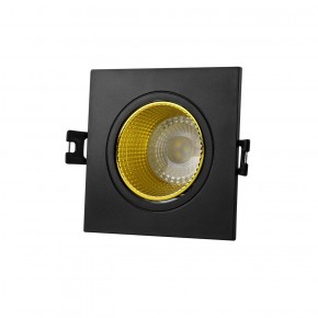 DK3071-BK+YE Встраиваемый светильник, IP 20, 10 Вт, GU5.3, LED, черный/желтый, пластик в Казани - kazan.ok-mebel.com | фото 1