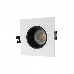 DK3071-WH+BK Встраиваемый светильник, IP 20, 10 Вт, GU5.3, LED, белый/черный, пластик в Казани - kazan.ok-mebel.com | фото