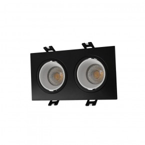 DK3072-BK+WH Встраиваемый светильник, IP 20, 10 Вт, GU5.3, LED, черный/белый, пластик в Казани - kazan.ok-mebel.com | фото