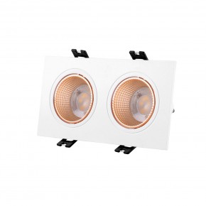 DK3072-WBR Встраиваемый светильник, IP 20, 10 Вт, GU5.3, LED, белый/бронзовый, пластик в Казани - kazan.ok-mebel.com | фото