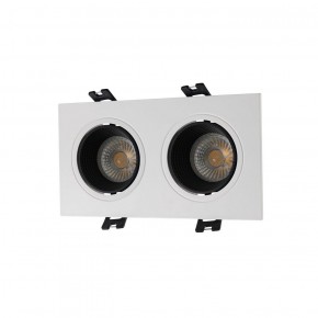 DK3072-WH+BK Встраиваемый светильник, IP 20, 10 Вт, GU5.3, LED, белый/черный, пластик в Казани - kazan.ok-mebel.com | фото