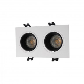 DK3072-WH+BK Встраиваемый светильник, IP 20, 10 Вт, GU5.3, LED, белый/черный, пластик в Казани - kazan.ok-mebel.com | фото