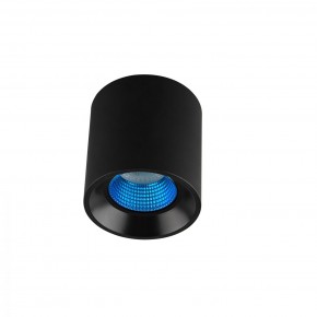 DK3090-BK+CY Светильник накладной IP 20, 10 Вт, GU5.3, LED, черный/голубой, пластик в Казани - kazan.ok-mebel.com | фото