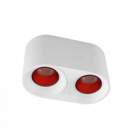 DK3096-WH+RD Светильник накладной IP 20, 10 Вт, GU5.3, LED, белый/красный, пластик в Казани - kazan.ok-mebel.com | фото
