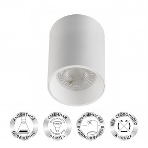 DK3110-WH Светильник накладной IP 20, 10 Вт, GU5.3, LED, белый, пластик в Казани - kazan.ok-mebel.com | фото