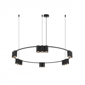 DK4067-BK Подвесной светильник ORBIT, IP20, 15xGU10 LED до 15 Вт, черный матовый, алюминий в Казани - kazan.ok-mebel.com | фото 3