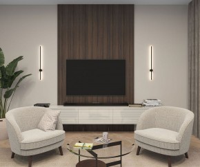 DK5012-BK Бра 800 мм, 3000К, IP20, 7 Вт, черный, алюминий в Казани - kazan.ok-mebel.com | фото 5